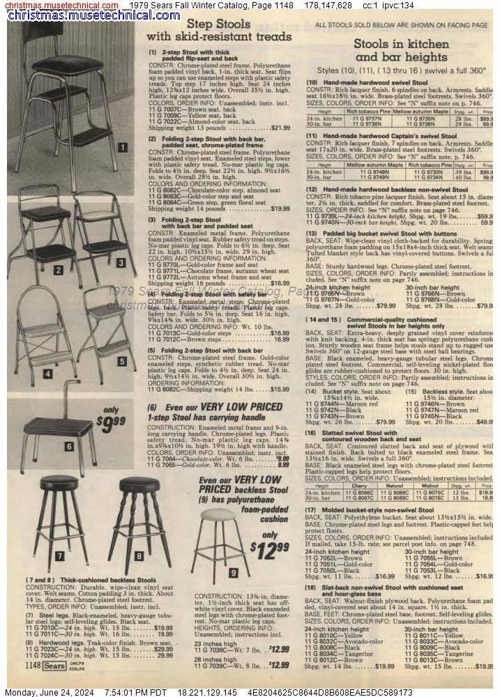1979 Sears Fall Winter Catalog, Page 1148