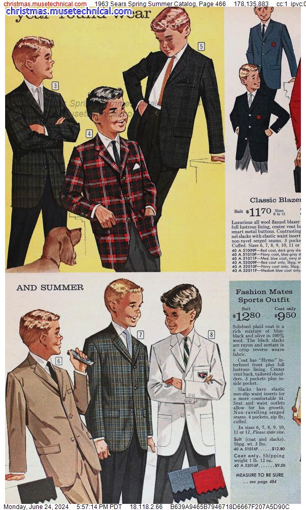 1963 Sears Spring Summer Catalog, Page 466