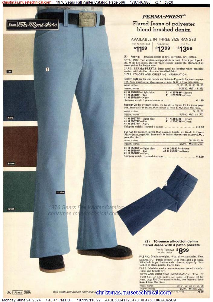 1976 Sears Fall Winter Catalog, Page 566
