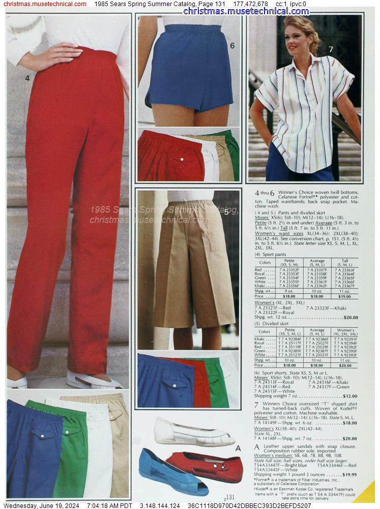 1985 Sears Spring Summer Catalog, Page 131