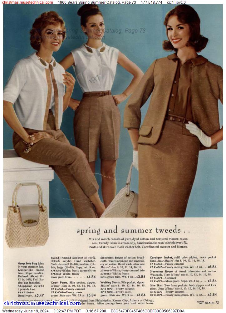 1960 Sears Spring Summer Catalog, Page 73