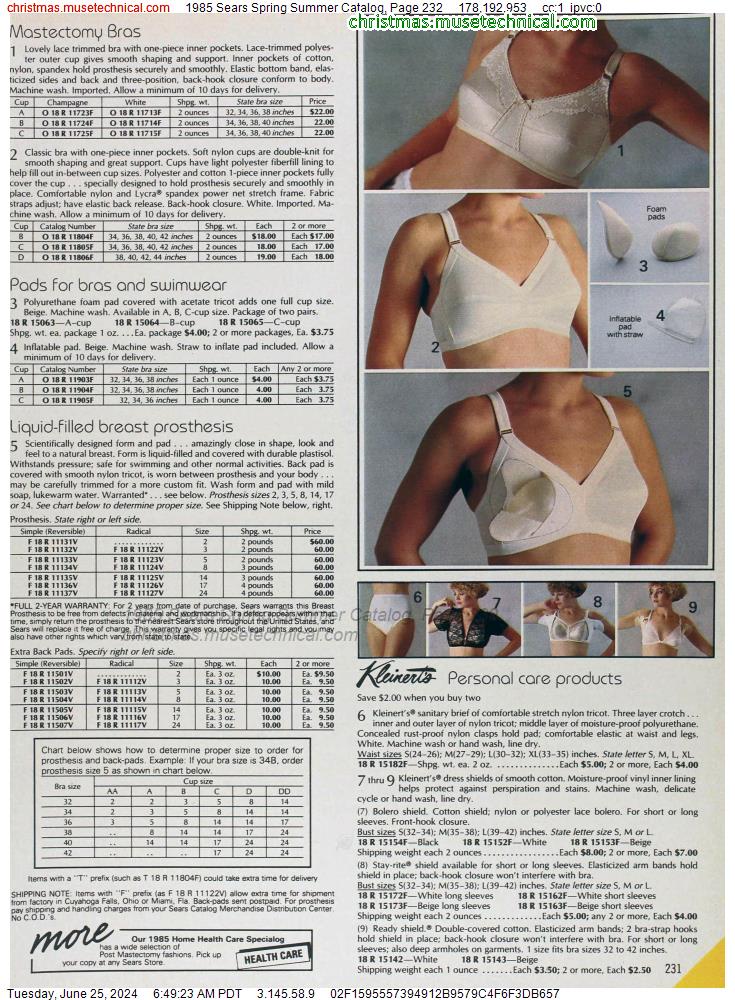 1985 Sears Spring Summer Catalog, Page 232