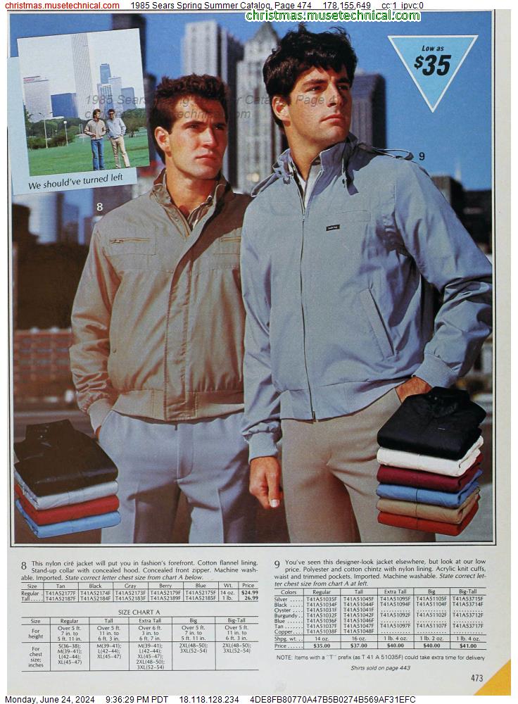 1985 Sears Spring Summer Catalog, Page 474