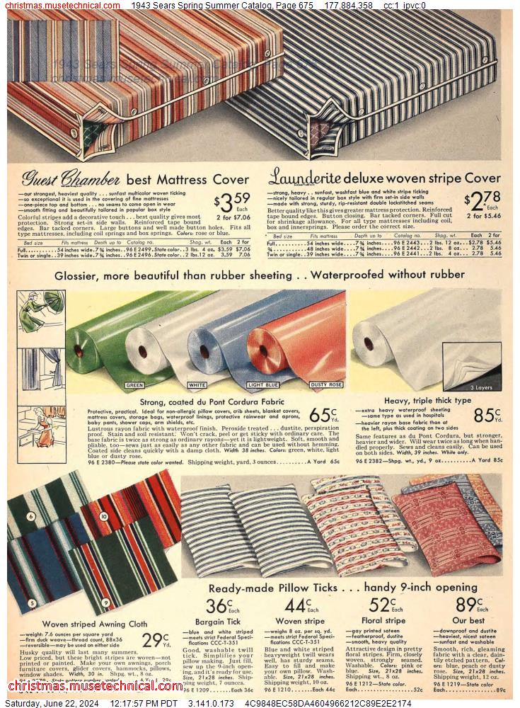 1943 Sears Spring Summer Catalog, Page 675