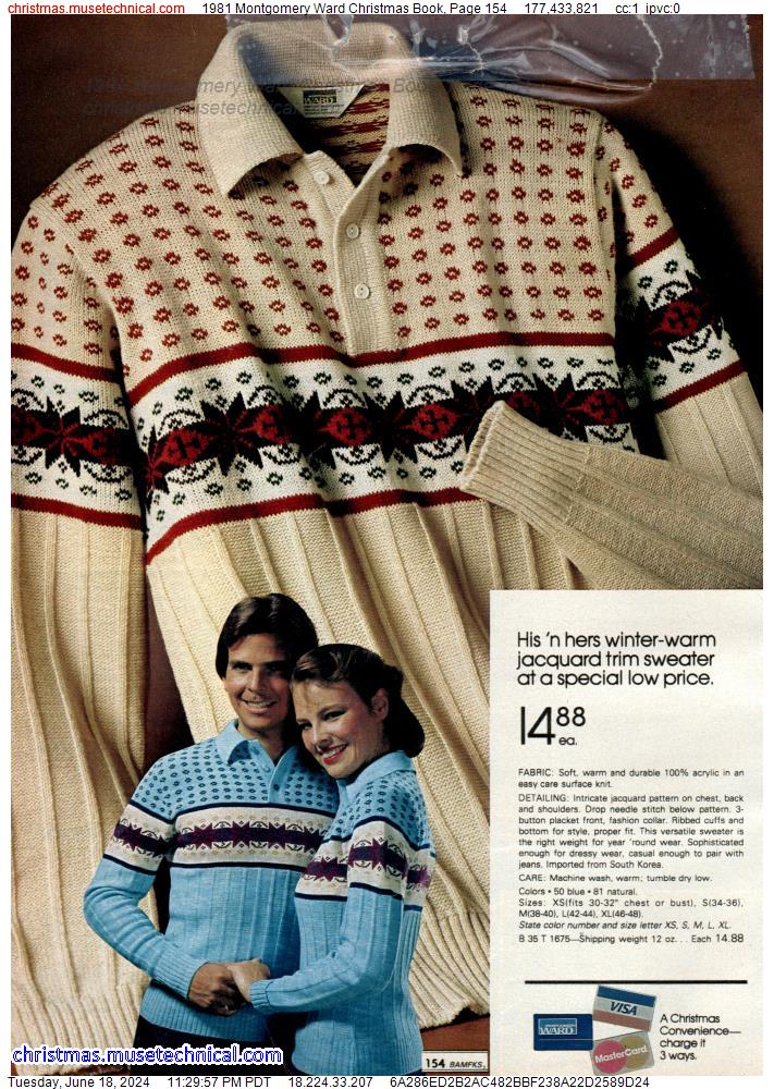 1981 Montgomery Ward Christmas Book, Page 154