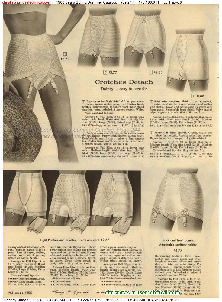 1960 Sears Spring Summer Catalog, Page 244