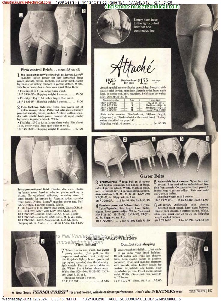 1969 Sears Fall Winter Catalog, Page 157