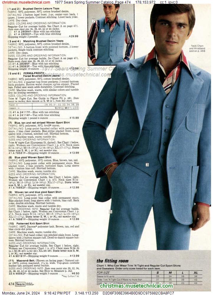 1977 Sears Spring Summer Catalog, Page 474