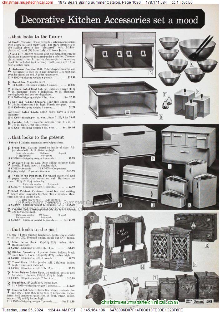 1972 Sears Spring Summer Catalog, Page 1086