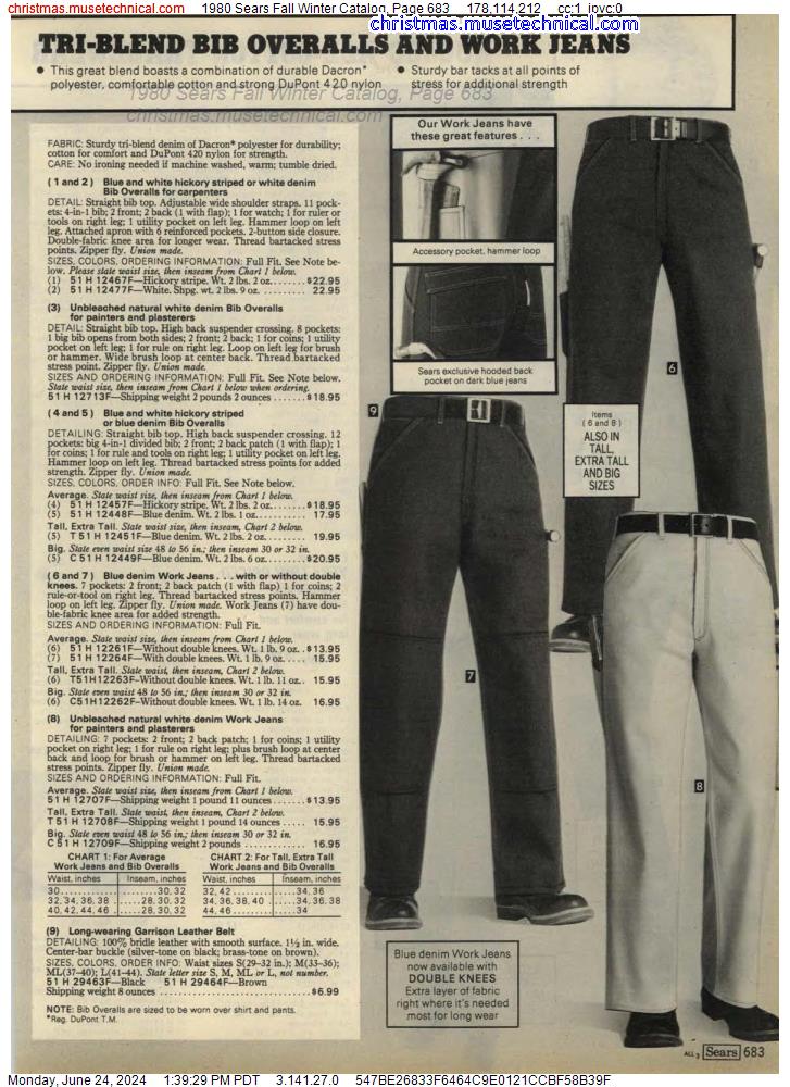 1980 Sears Fall Winter Catalog, Page 683