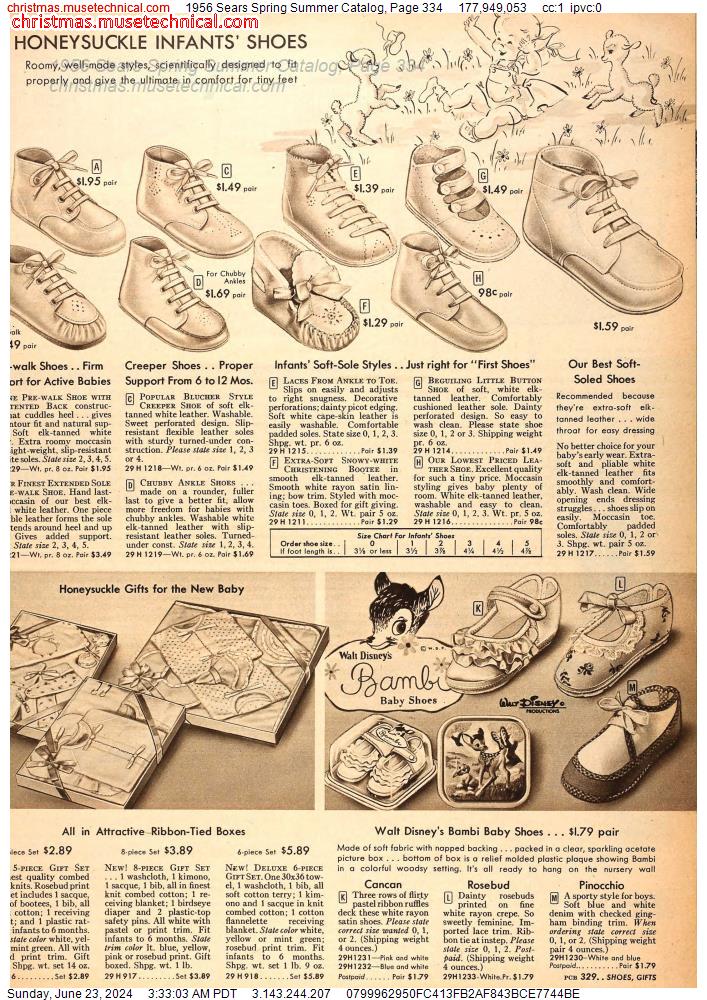 1956 Sears Spring Summer Catalog, Page 334