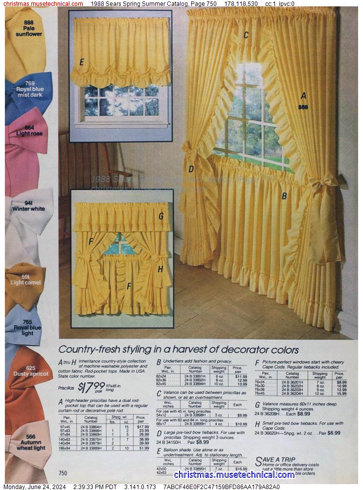 1988 Sears Spring Summer Catalog, Page 750