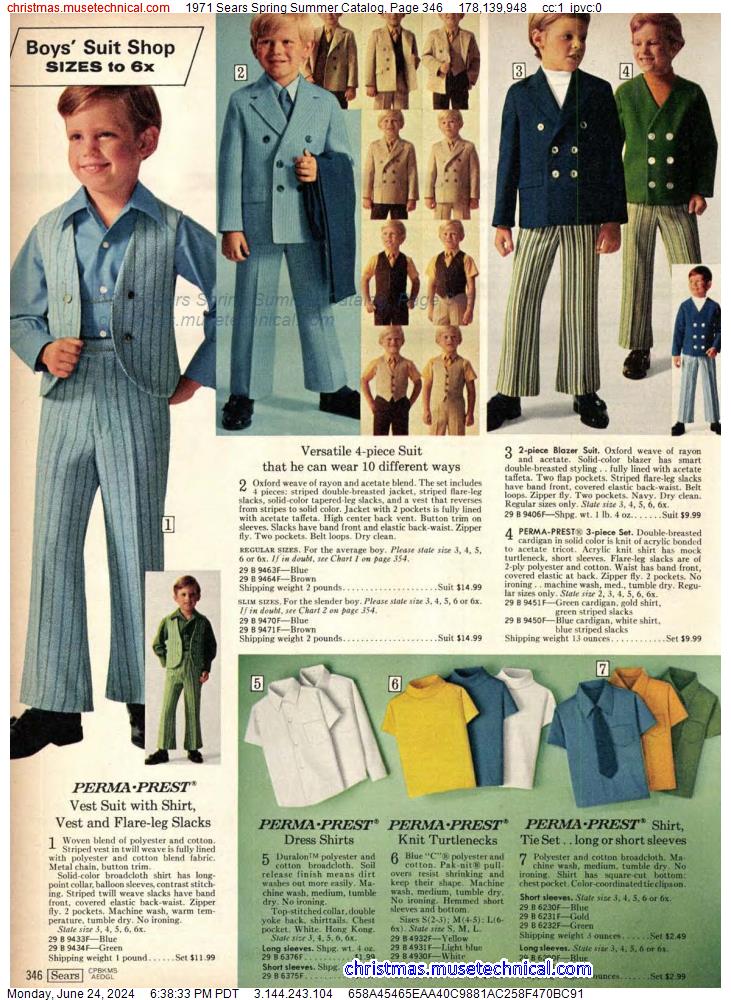 1971 Sears Spring Summer Catalog, Page 346