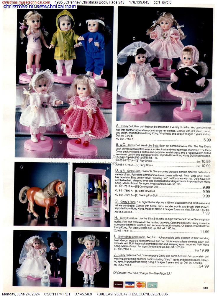 1985 JCPenney Christmas Book, Page 343