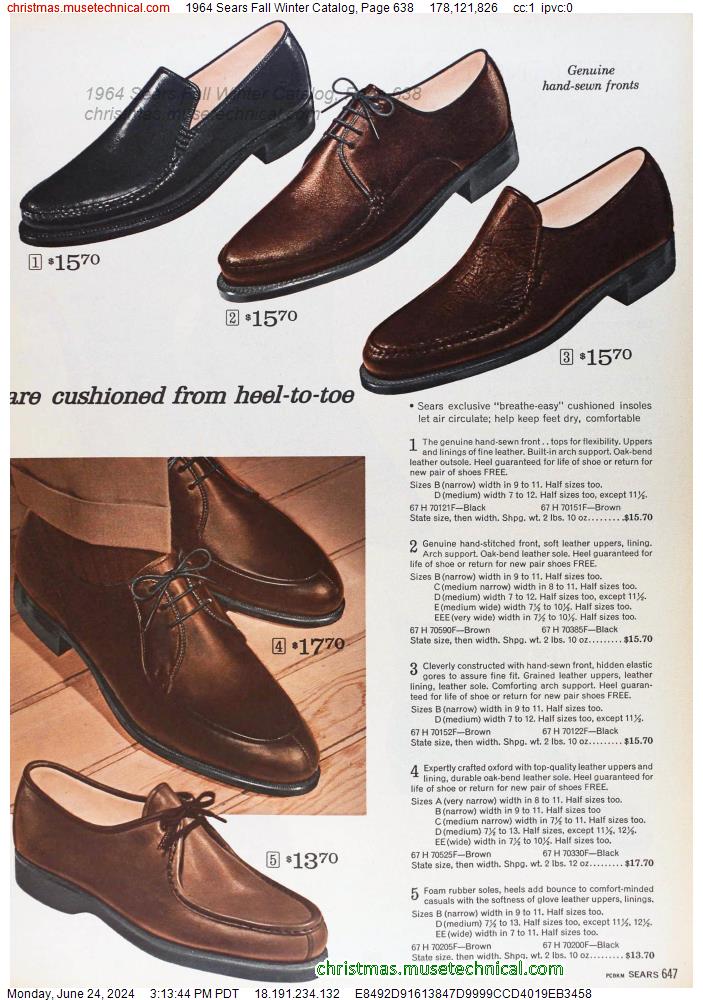 1964 Sears Fall Winter Catalog, Page 638