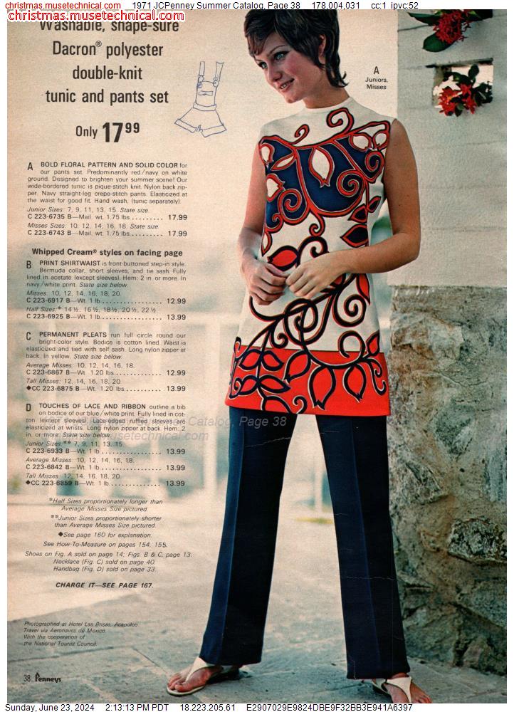 1971 JCPenney Summer Catalog, Page 38