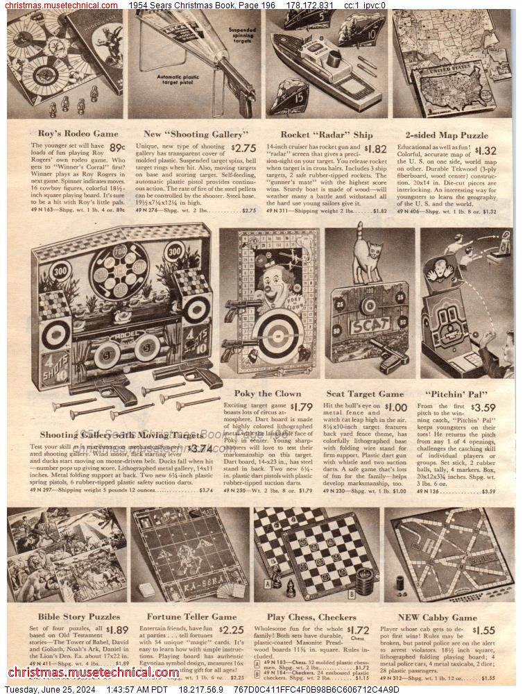 1954 Sears Christmas Book, Page 196