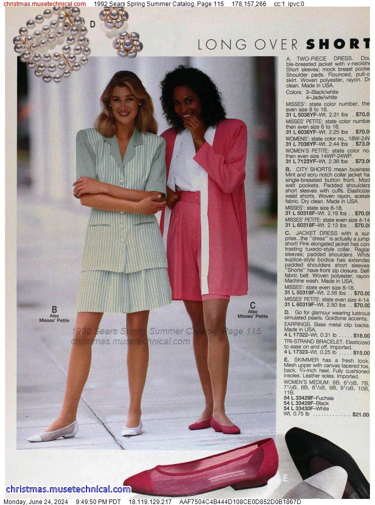 1992 Sears Spring Summer Catalog, Page 115