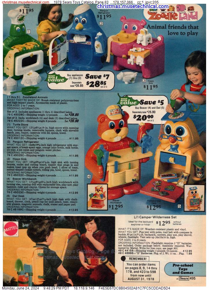 1978 Sears Toys Catalog, Page 83