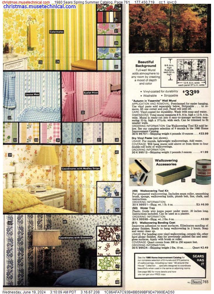 1980 Sears Spring Summer Catalog, Page 761