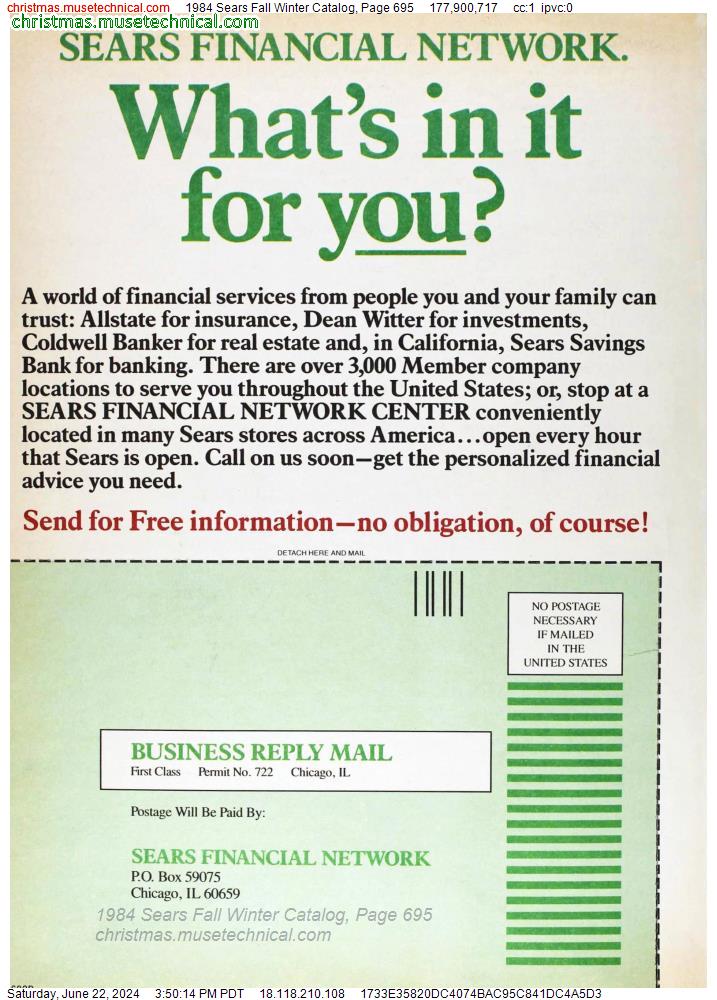 1984 Sears Fall Winter Catalog, Page 695