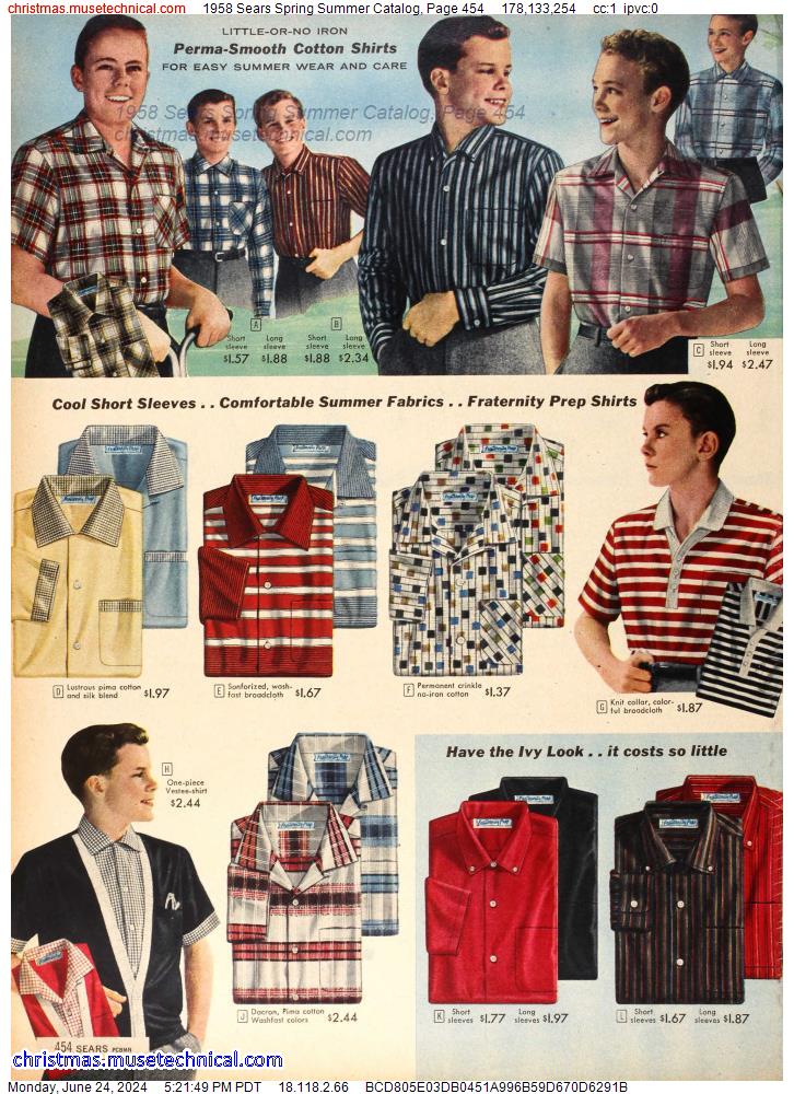 1958 Sears Spring Summer Catalog, Page 454