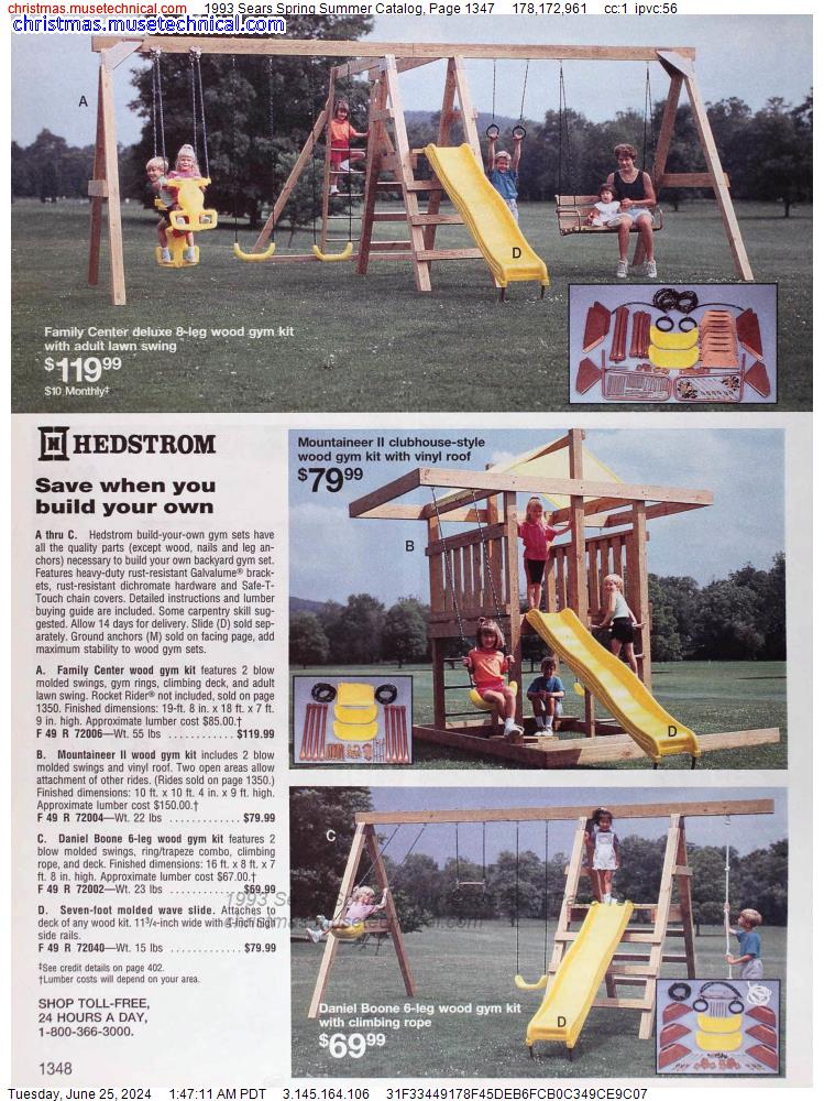 1993 Sears Spring Summer Catalog, Page 1347