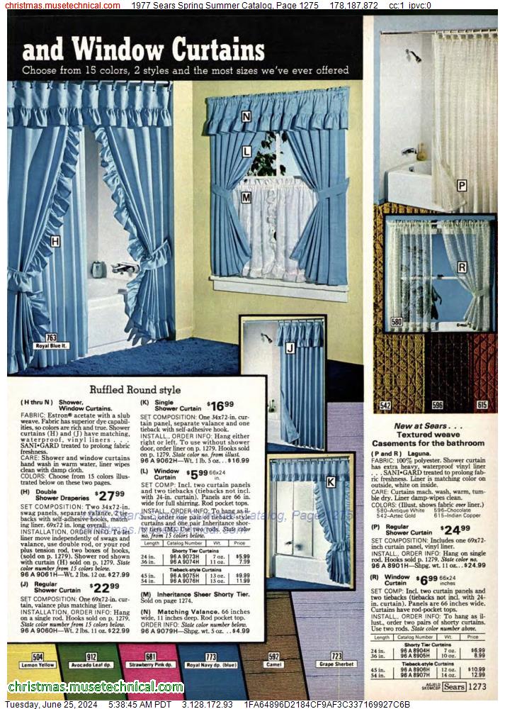 1977 Sears Spring Summer Catalog, Page 1275