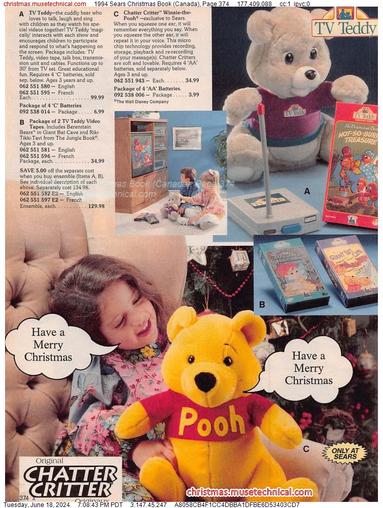 1994 Sears Christmas Book (Canada), Page 374
