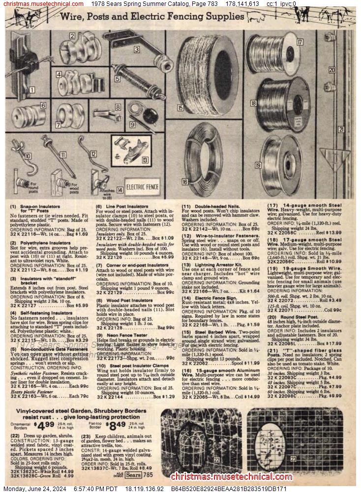 1978 Sears Spring Summer Catalog, Page 783