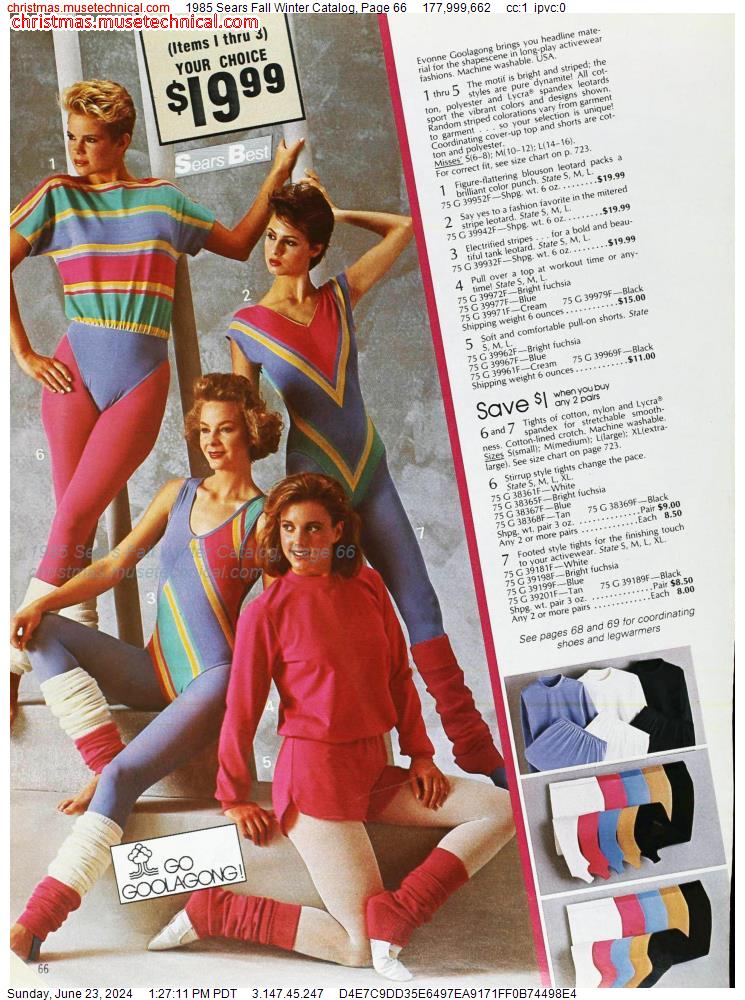 1985 Sears Fall Winter Catalog, Page 66