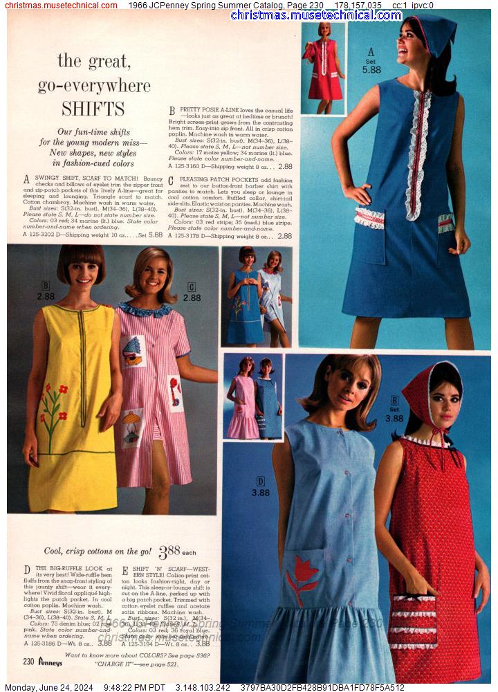 1966 JCPenney Spring Summer Catalog, Page 230