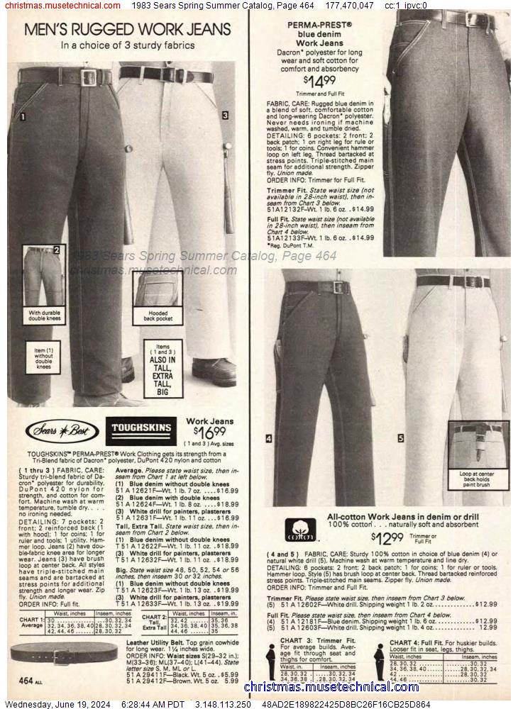 1983 Sears Spring Summer Catalog, Page 464