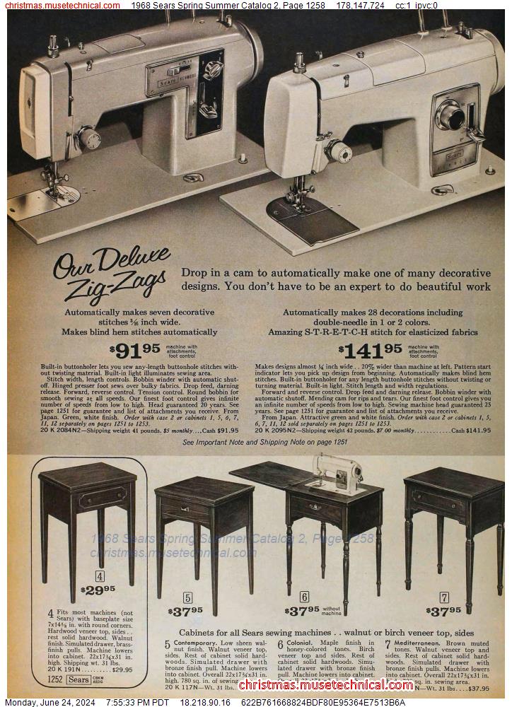1968 Sears Spring Summer Catalog 2, Page 1258