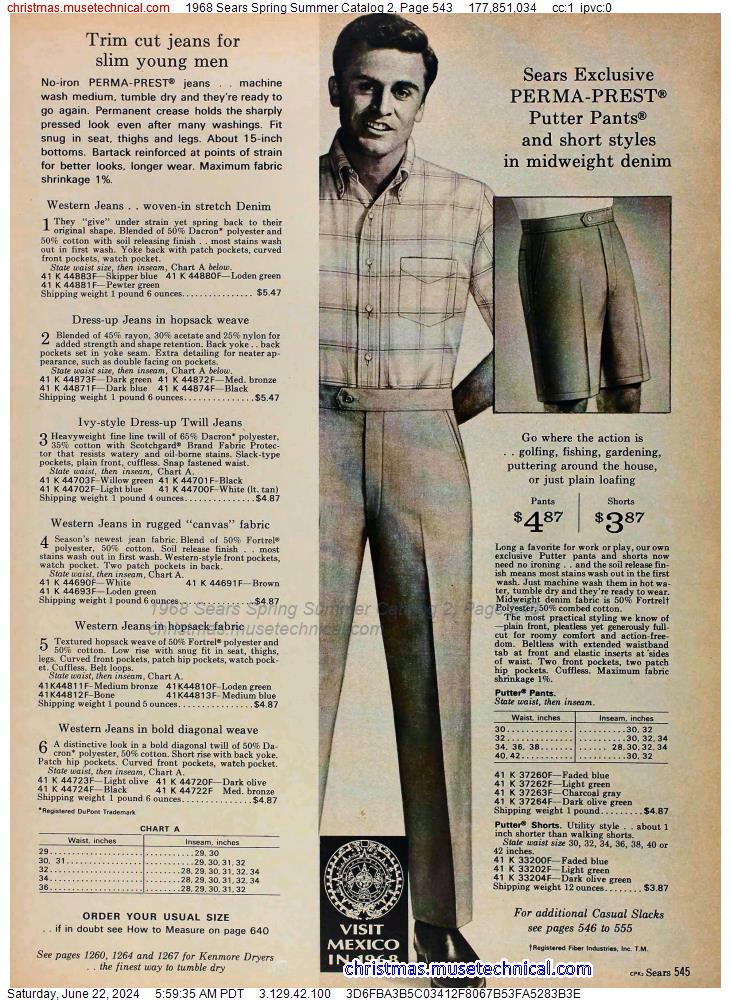 1968 Sears Spring Summer Catalog 2, Page 543