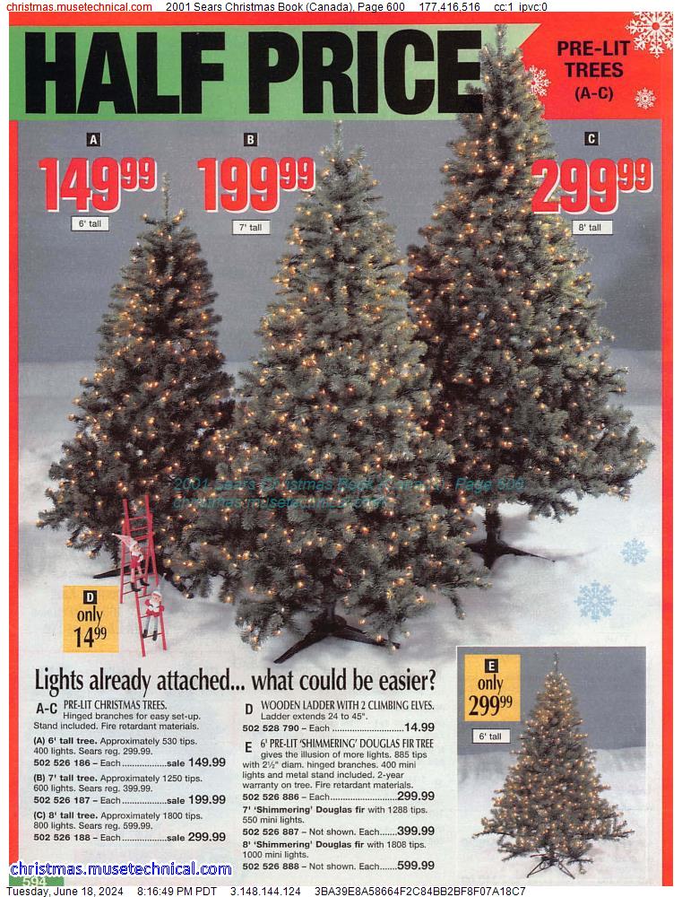2001 Sears Christmas Book (Canada), Page 600