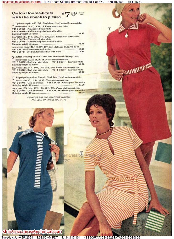 1971 Sears Spring Summer Catalog, Page 59