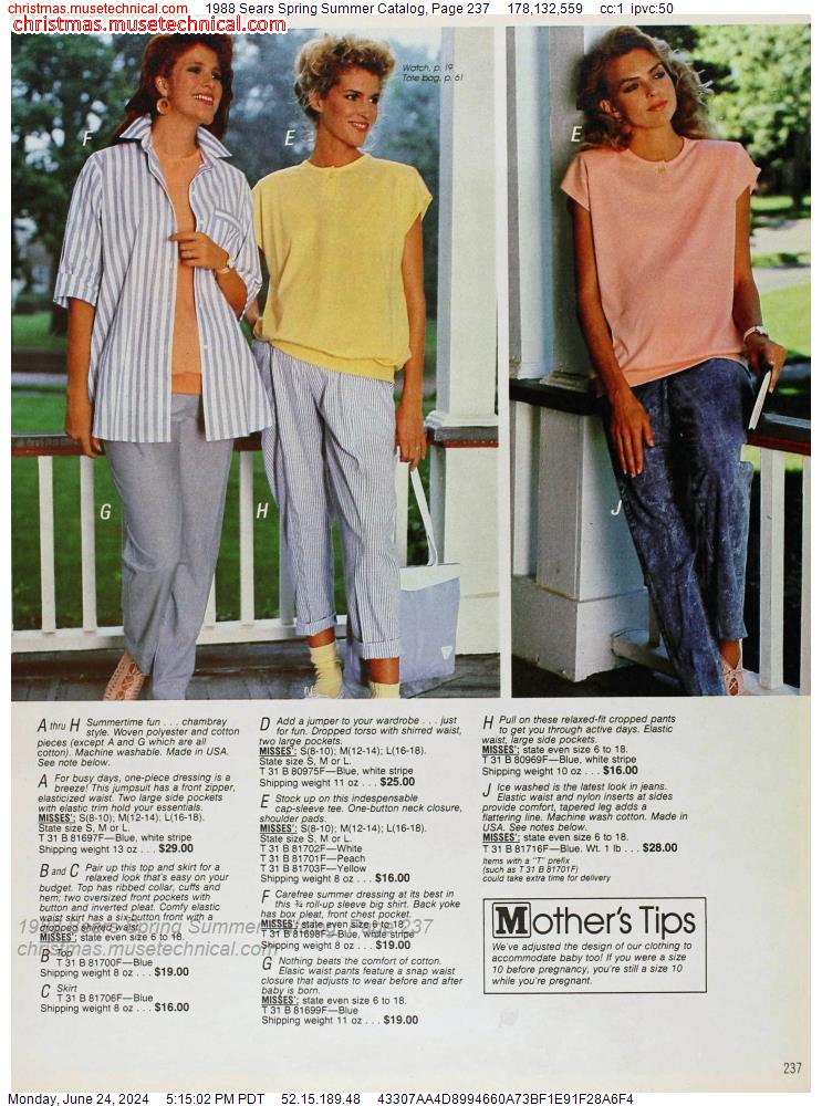 1988 Sears Spring Summer Catalog, Page 237