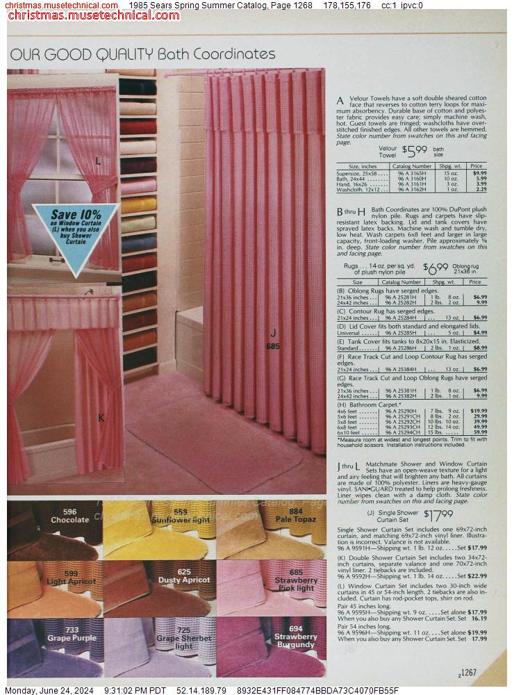 1985 Sears Spring Summer Catalog, Page 1268