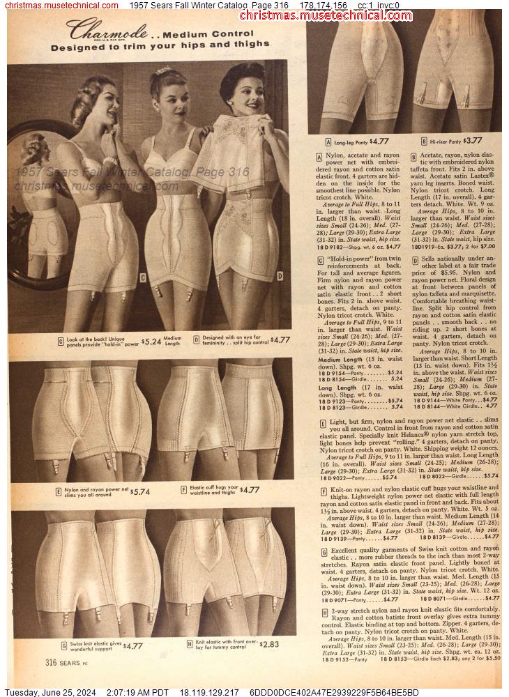 1957 Sears Fall Winter Catalog, Page 316
