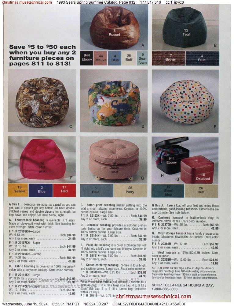 1993 Sears Spring Summer Catalog, Page 812