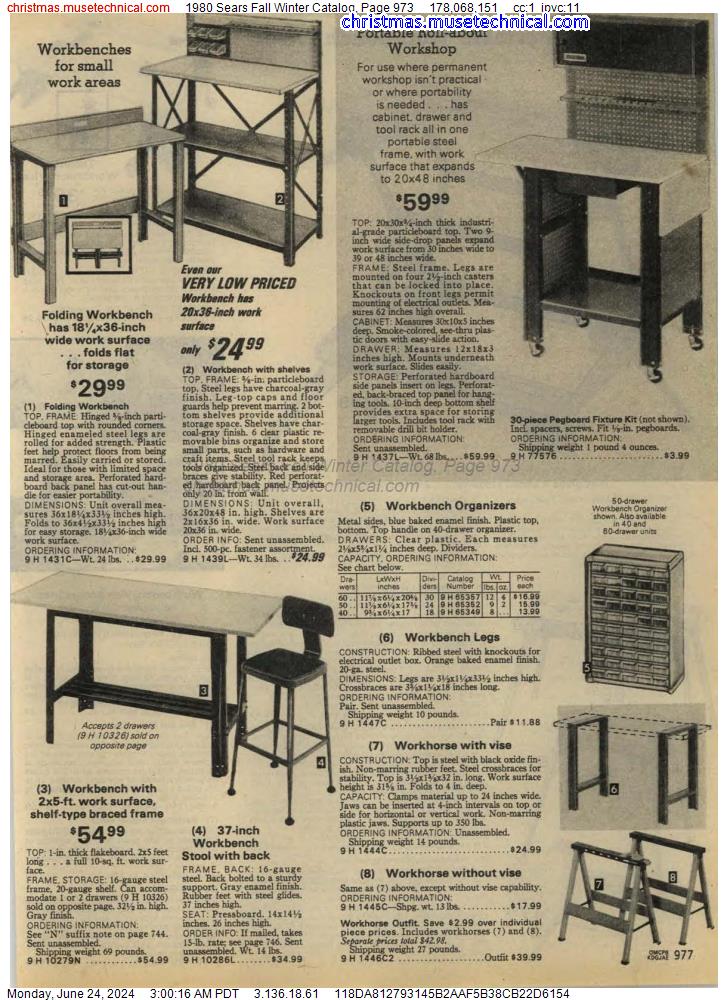 1980 Sears Fall Winter Catalog, Page 973