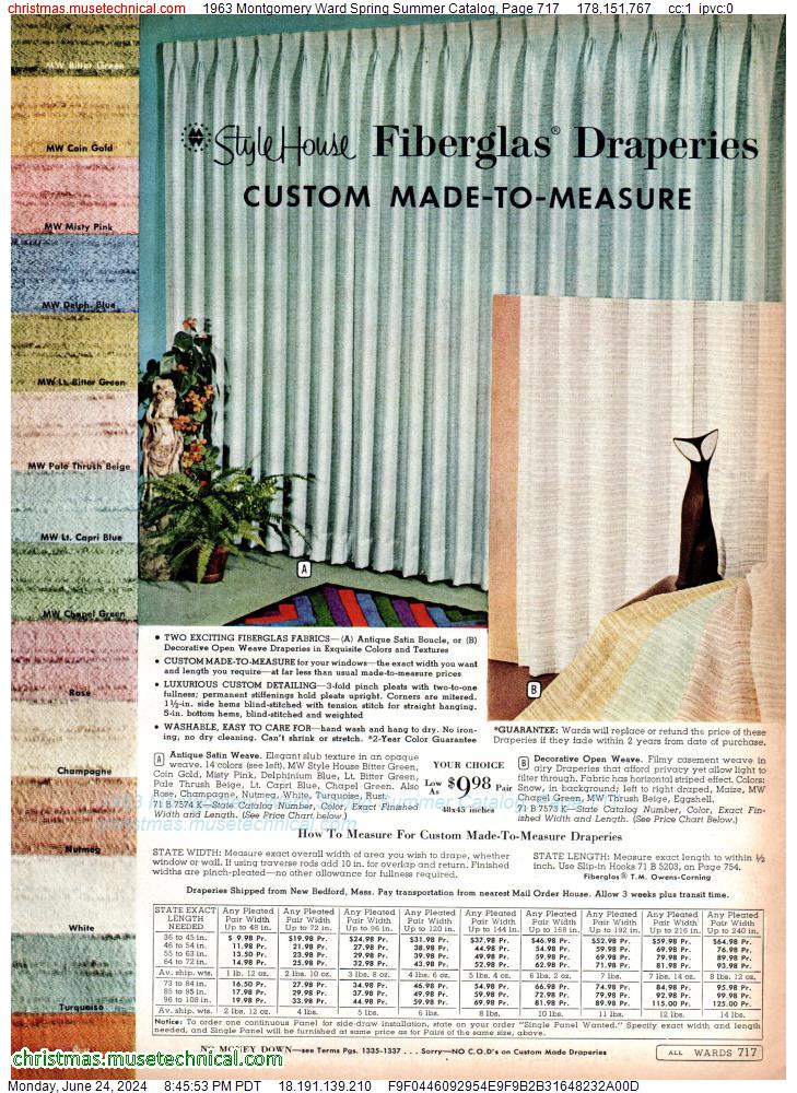 1963 Montgomery Ward Spring Summer Catalog, Page 717