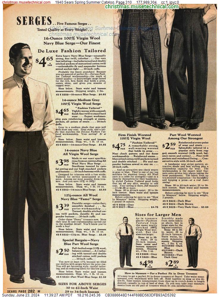 1940 Sears Spring Summer Catalog, Page 310