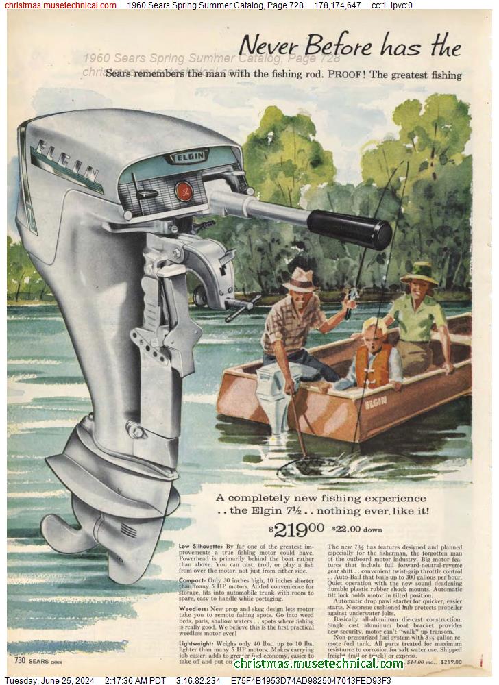 1960 Sears Spring Summer Catalog, Page 728