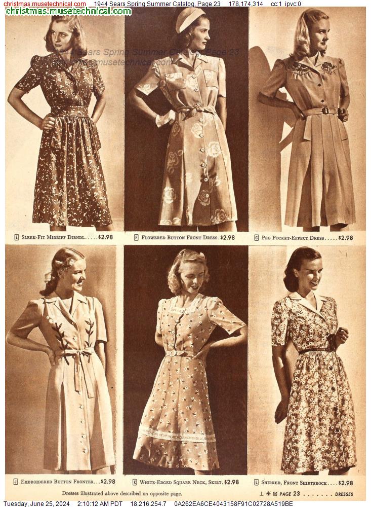 1944 Sears Spring Summer Catalog, Page 23