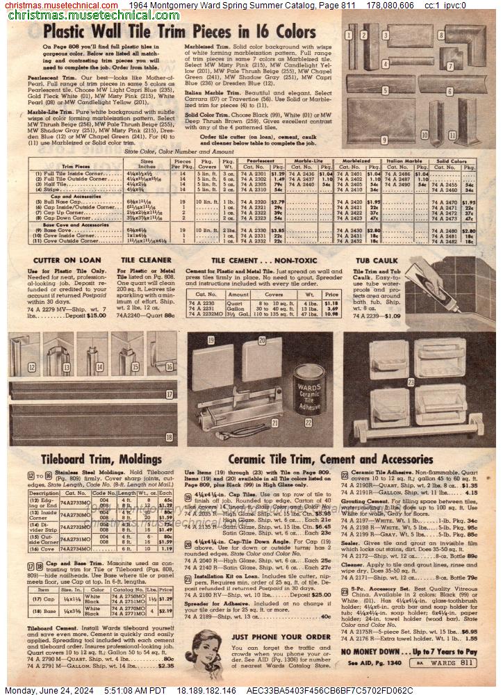 1964 Montgomery Ward Spring Summer Catalog, Page 811