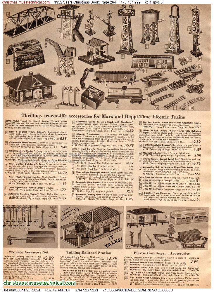 1952 Sears Christmas Book, Page 264