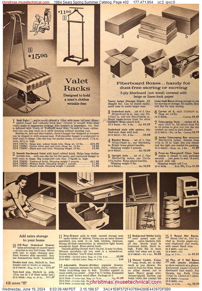 1964 Sears Spring Summer Catalog, Page 402