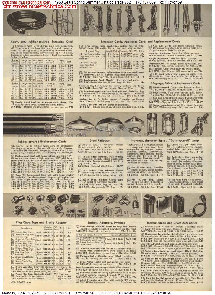 1960 Sears Spring Summer Catalog, Page 762